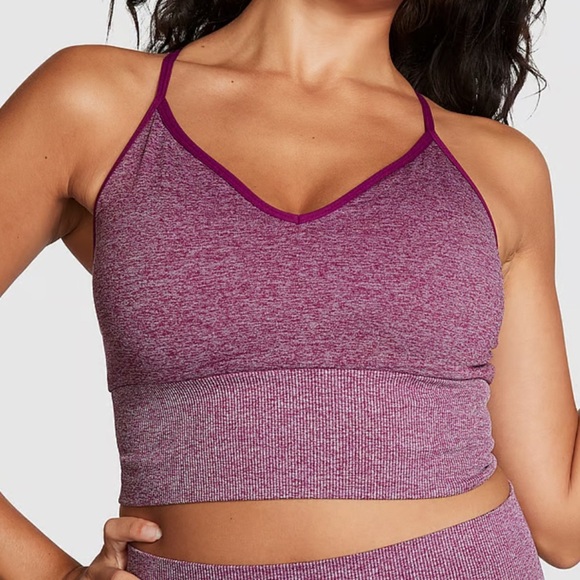 New PINK
SEAMLESS LONGLINE SPORTS BRA - Picture 4 of 6